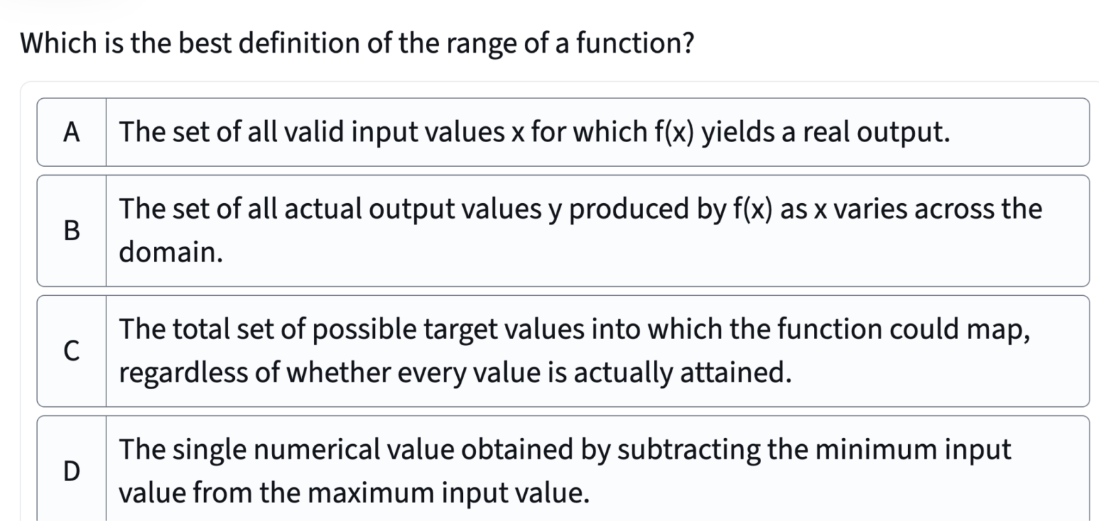 Multiple choice question in Top Hat interface. Detailed description in caption. 
