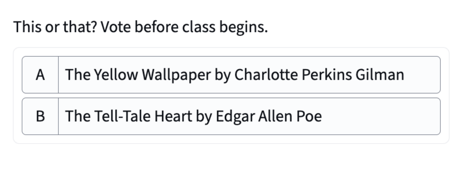Multiple choice question in Top Hat interface. Detailed description in caption. 